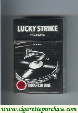 Lucky Strike Filters 13 Urban Culture hard box cigarettes